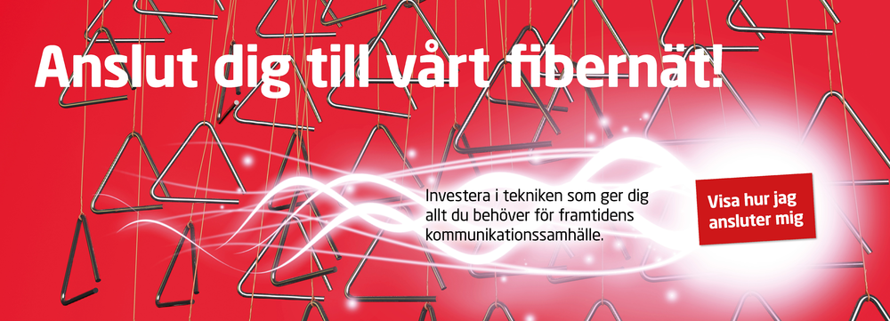 Anslut dig till vårt fibernät!